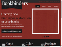 Tablet Screenshot of coloradobookbinders.com